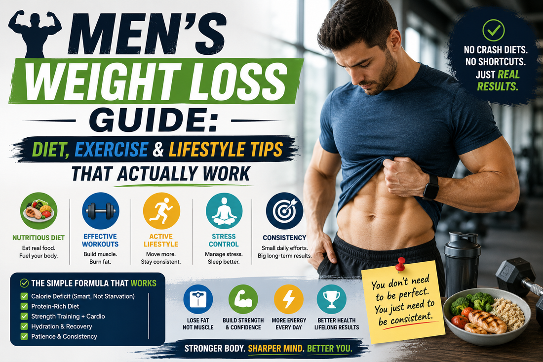 Men's Weight Loss Guide: Diet, Exercise & Lifestyle Tips That Actually Work
