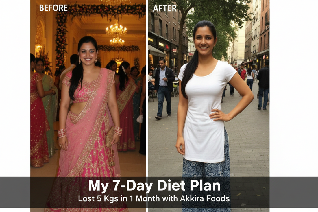Indian Woman Weight Loss Before & After – 7-Day Diet Plan with Akkira Foods Natural Weight Loss Drink