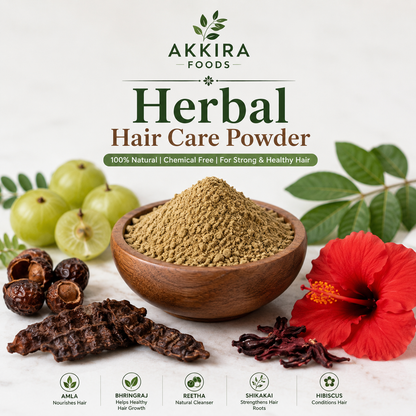 Herbal Hair Care Powder: Natural Hair Cleansing for Soft, Healthy-Looking Hair
