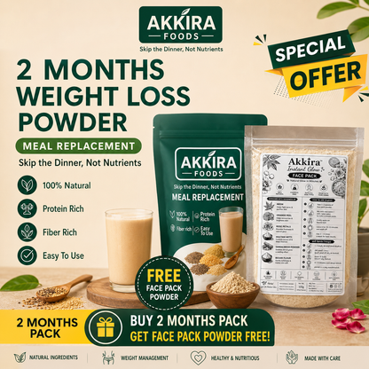 2 Months Weight Loss Powder+ Face Pack