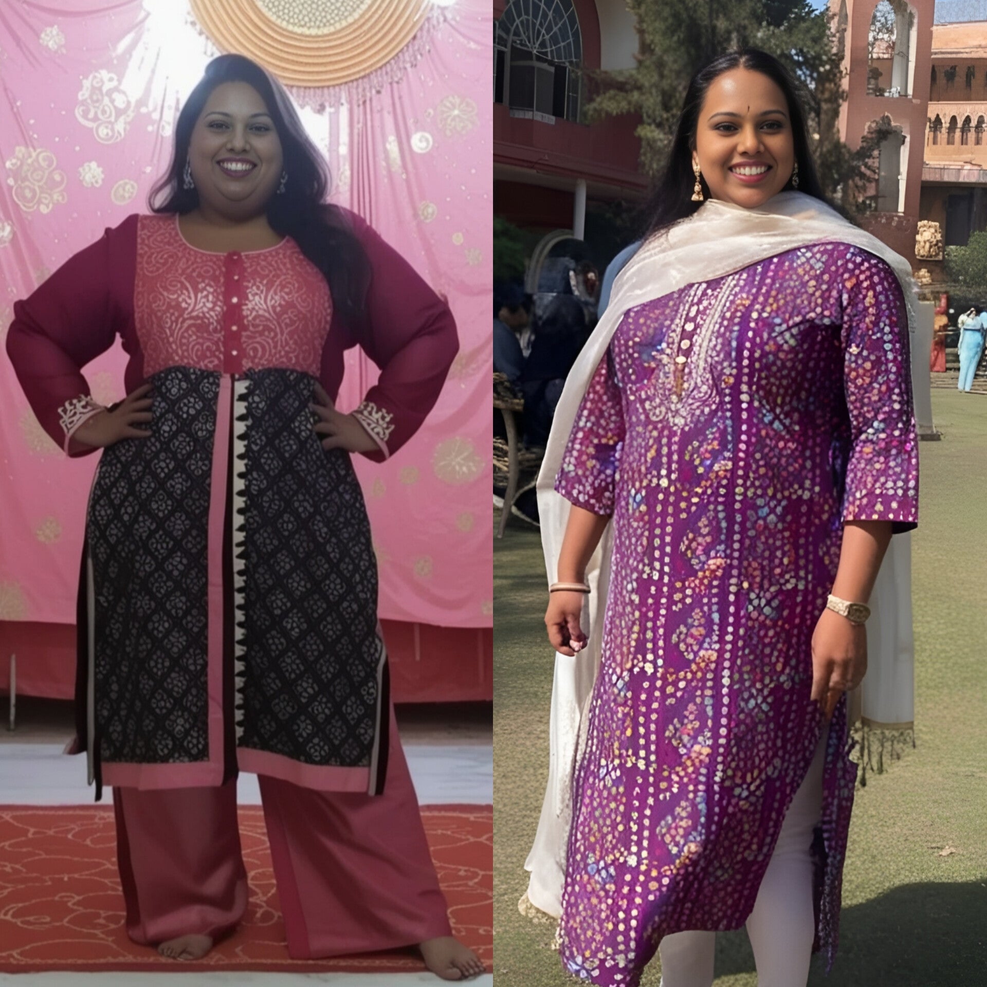 Visible inch loss transformation using Akkira Foods Weight Loss Mix – Real customer result photo